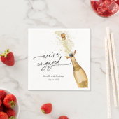 Elegant We’re Engaged Paper Napkins スタンダードカクテルナプキン (インサイチュ)