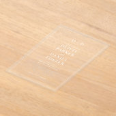 Elegant Wedding アクリル招待状 (レイダウン)