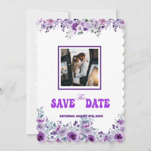 Elegant Wedding 007 by Nasrin Save the Date セーブザデート (正面)