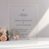 Elegant Wedding Acrylic Invitation アクリル招待状