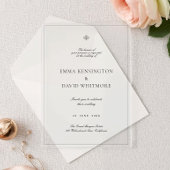 Elegant Wedding Acrylic Invitation アクリル招待状
