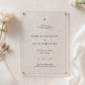 Elegant Wedding Acrylic Invitation アクリル招待状