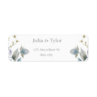 Elegant  Wedding Address Label ラベル