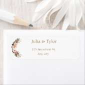 Elegant  Wedding Address Label ラベル (インサイチュ)