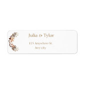 Elegant Wedding Address Label ラベル (正面)