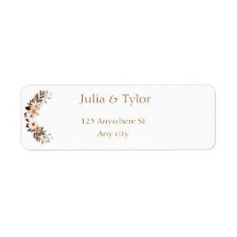 Elegant Wedding Address Label ラベル