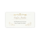 Elegant Wedding Address Labels ラベル (正面)
