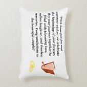 Elegant Wedding Card – Chic Black Heels with Pink  アクセントクッション (正面(垂直))