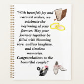 Elegant Wedding Card – Chic Black Heels with Pink  プランナー手帳 (正面)
