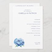 Elegant Wedding Ceremony Program プログラム (正面/裏面)