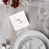Elegant Wedding Cocktail Napkin スタンダードカクテルナプキン