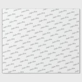 Elegant Wedding Customizable Couple's Names Gift  ラッピングペーパー (フラット)
