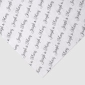 Elegant Wedding Customizable Couple's Names Gift  薄葉紙 (詳細)