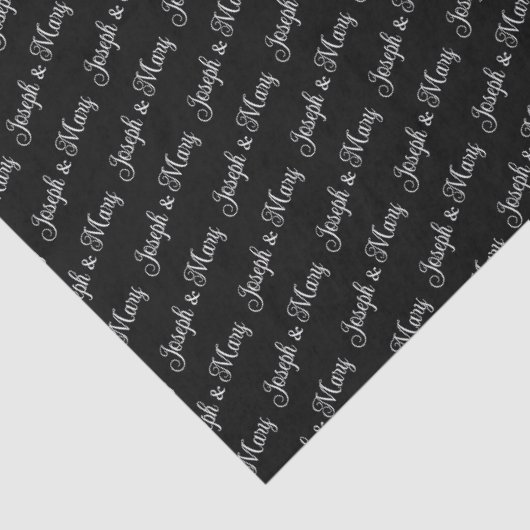 Elegant Wedding Customizable Couple's Names Gift 薄葉紙 (詳細)
