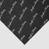 Elegant Wedding Customizable Couple's Names Gift  薄葉紙 (詳細)