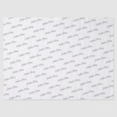 Elegant Wedding Customizable Couple's Names Gift  薄葉紙 (正面)