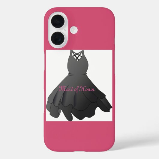 Elegant Wedding Dress Maid of Honor Case-Mate iPhoneケース (裏面)