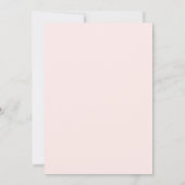 Elegant Wedding Dress Pink Bridal Shower 招待状 (裏面)