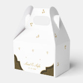 Elegant wedding favor boxes editable フェイバーボックス (正面サイド)