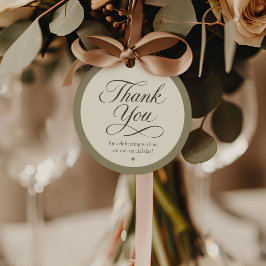 Elegant Wedding Favor Thank You Gift Tag フェイバータグ