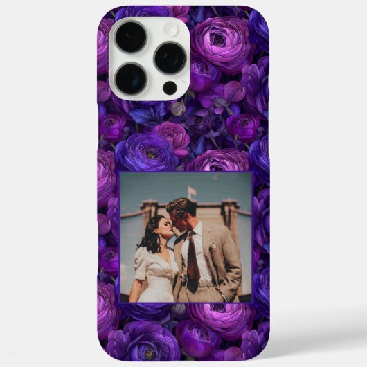Elegant Wedding Favors Ranunculus Flower Photo  Case-Mate iPhoneケース (裏面)