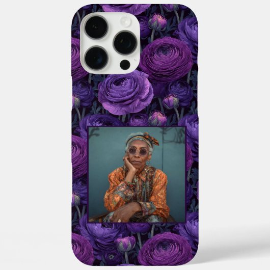 Elegant Wedding Favors Ranunculus Flower Photo  Case-Mate iPhoneケース (裏面)