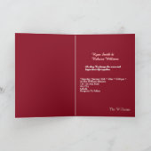 Elegant Wedding Folded Invitation カード (内部)