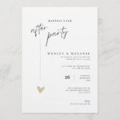 Elegant Wedding Happily Ever After Party 招待状 (正面)