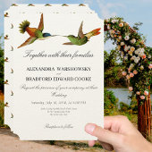 Elegant Wedding Hummingbird  wedding invitation 招待状