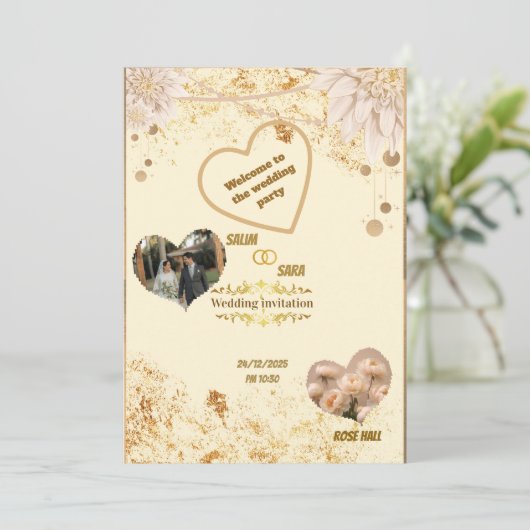 Elegant Wedding Invitation (スタンド正面)