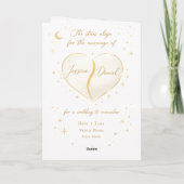 Elegant Wedding Invitation  カード (裏面)