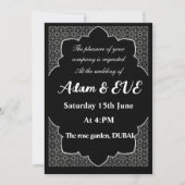 Elegant Wedding Invitation 招待状 (正面)