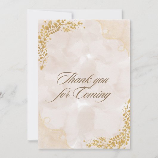 Elegant Wedding invitation 招待状 (裏面)