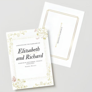 Elegant Wedding Invitation 招待状