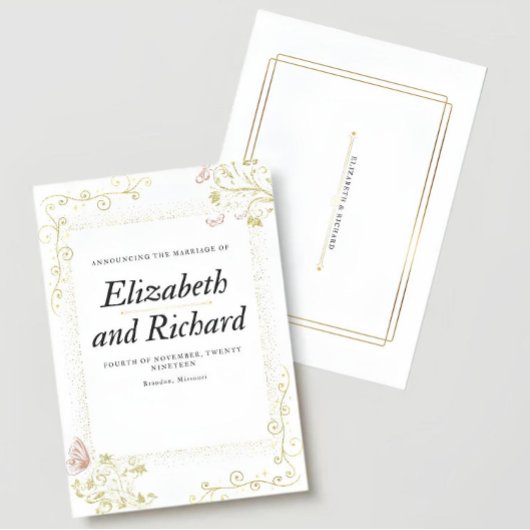 Elegant Wedding Invitation 招待状