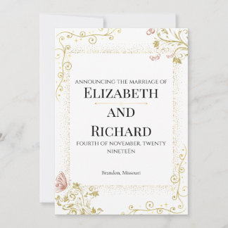 Elegant Wedding Invitation 招待状