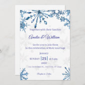 Elegant Wedding Invitation 招待状 (正面/裏面)