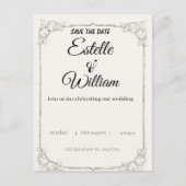Elegant Wedding Invitation – A Modern Touch for Yo ポストカード (正面)