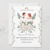 Elegant Wedding Invitation – A Modern Touch for Yo 招待状 (正面)