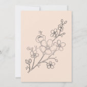 Elegant wedding invitation adorned with roses 招待状 (裏面)