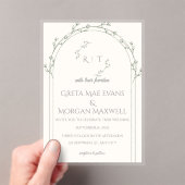 Elegant Wedding Invitation Card  アクリル招待状 (インサイチュ (ポータブル))