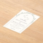 Elegant Wedding Invitation Card  アクリル招待状 (レイダウン)