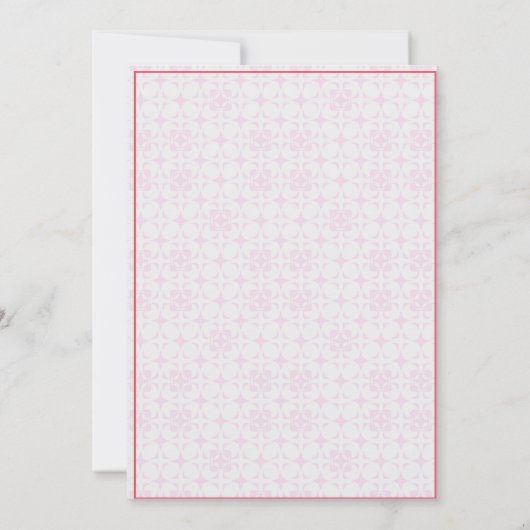 Elegant Wedding Invitation Card 招待状 (裏面)