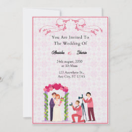 Elegant Wedding Invitation Card 招待状