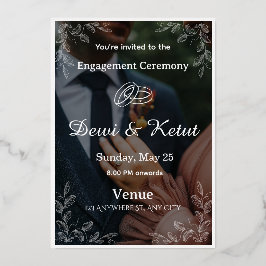 Elegant Wedding Invitation Card 箔招待状