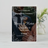 Elegant Wedding Invitation Card 箔招待状 (立ち正面)