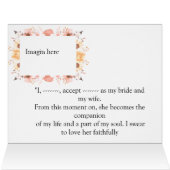 Elegant Wedding Invitation Card | Romantic Floral  (内部横(上))