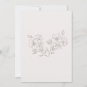 Elegant Wedding Invitation Card TemplateInvitation 招待状 (裏面)
