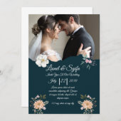 Elegant Wedding Invitation – Classic & Romantic Ce 招待状 (正面/裏面)