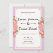 Elegant Wedding Invitation – Classic Script Design 招待状 (正面)